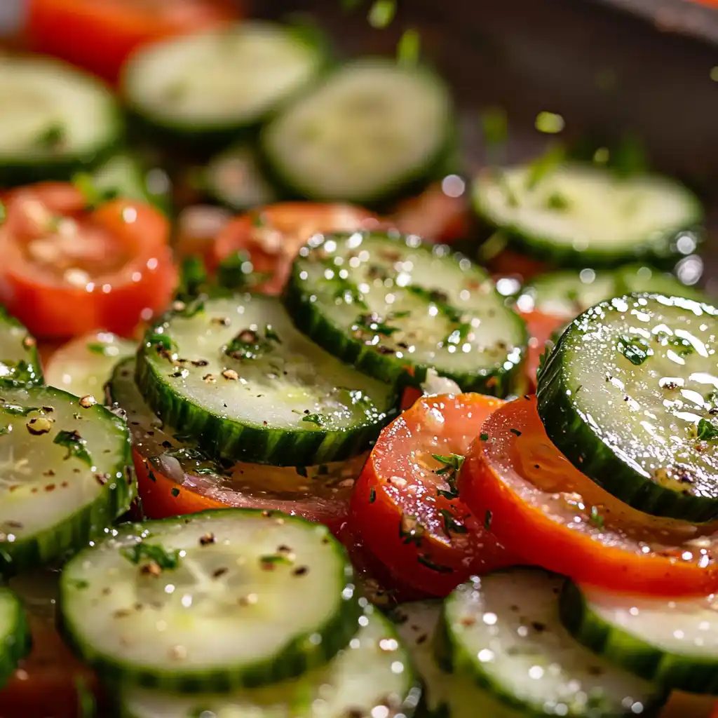 Steps to make cucumber tomato salad