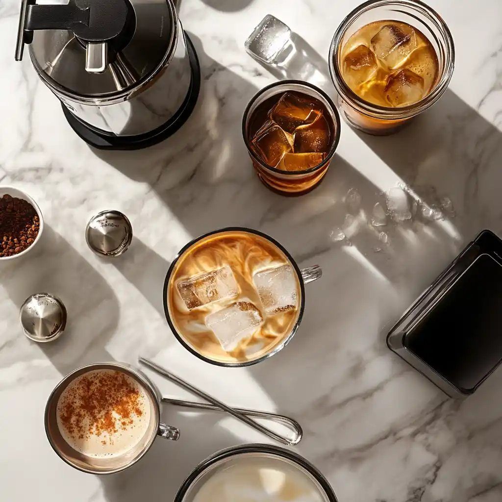 homemade iced coffee step by step