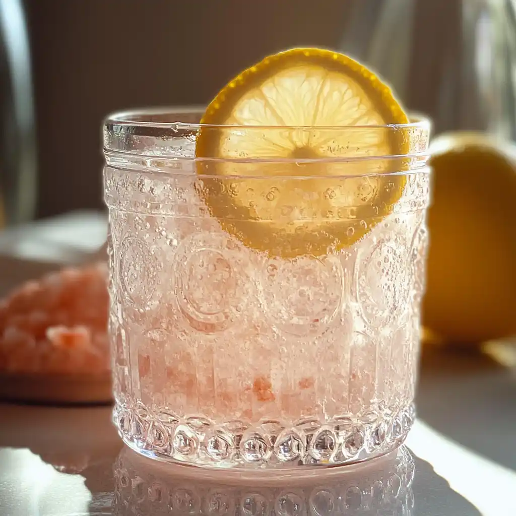 Pink salt trick recipe with lemon for natural detox