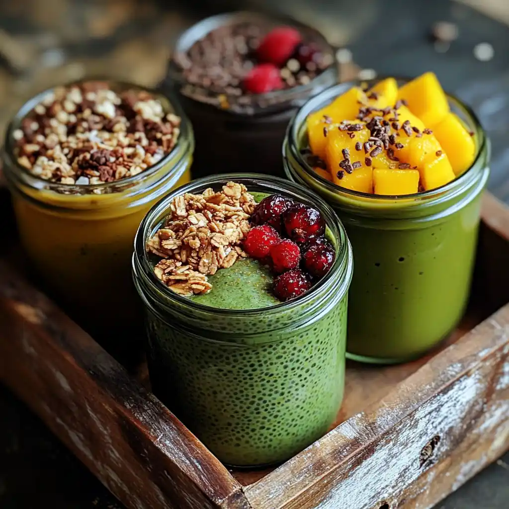 variations of matcha chia pudding recipe