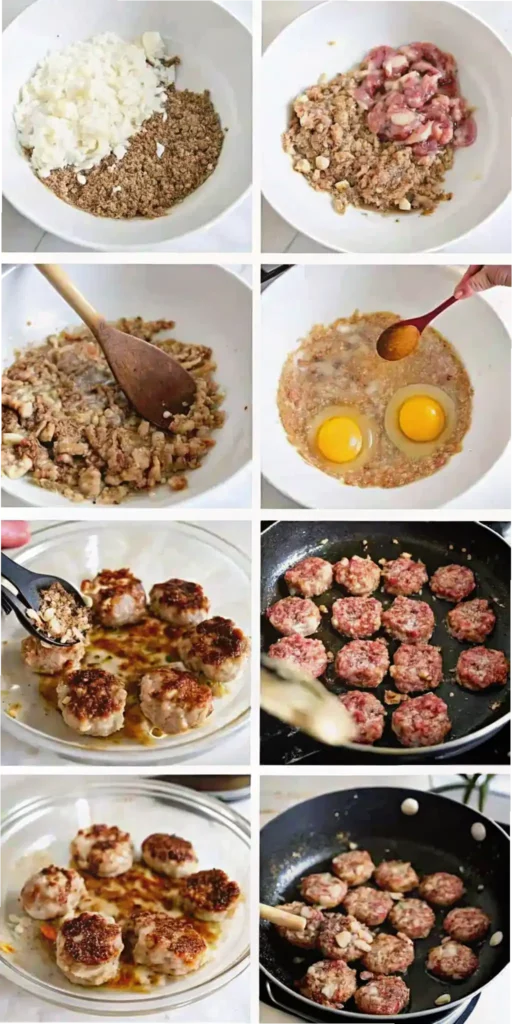 Moroccan lamb meatball ingredients and spices