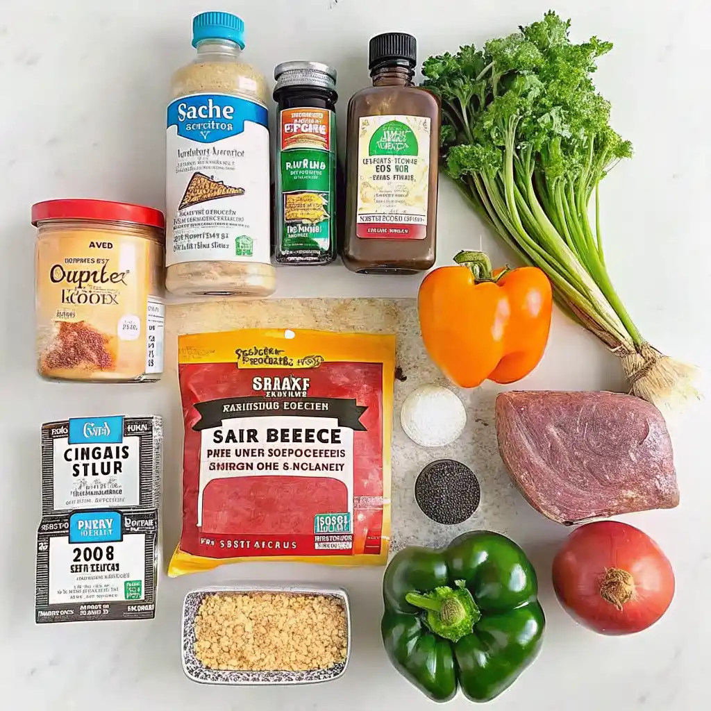 Ingredients for Stuffed Peppers Without Rice