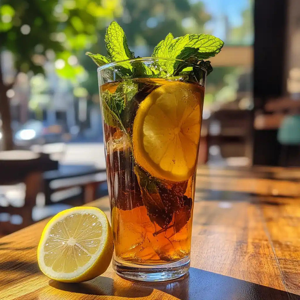 Iced version of easy natural Mounjaro tea recipe