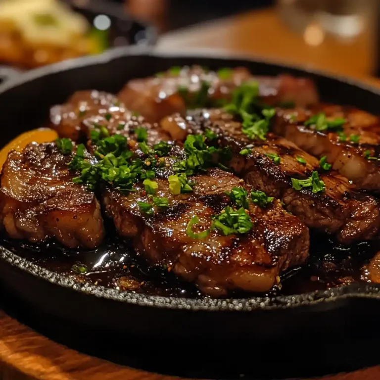 Close-up of ribeye steak in tallow for carnivore diet recipes