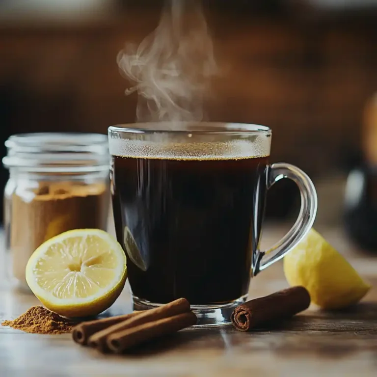 coffee loophole recipe with lemon, cinnamon, and MCT oil