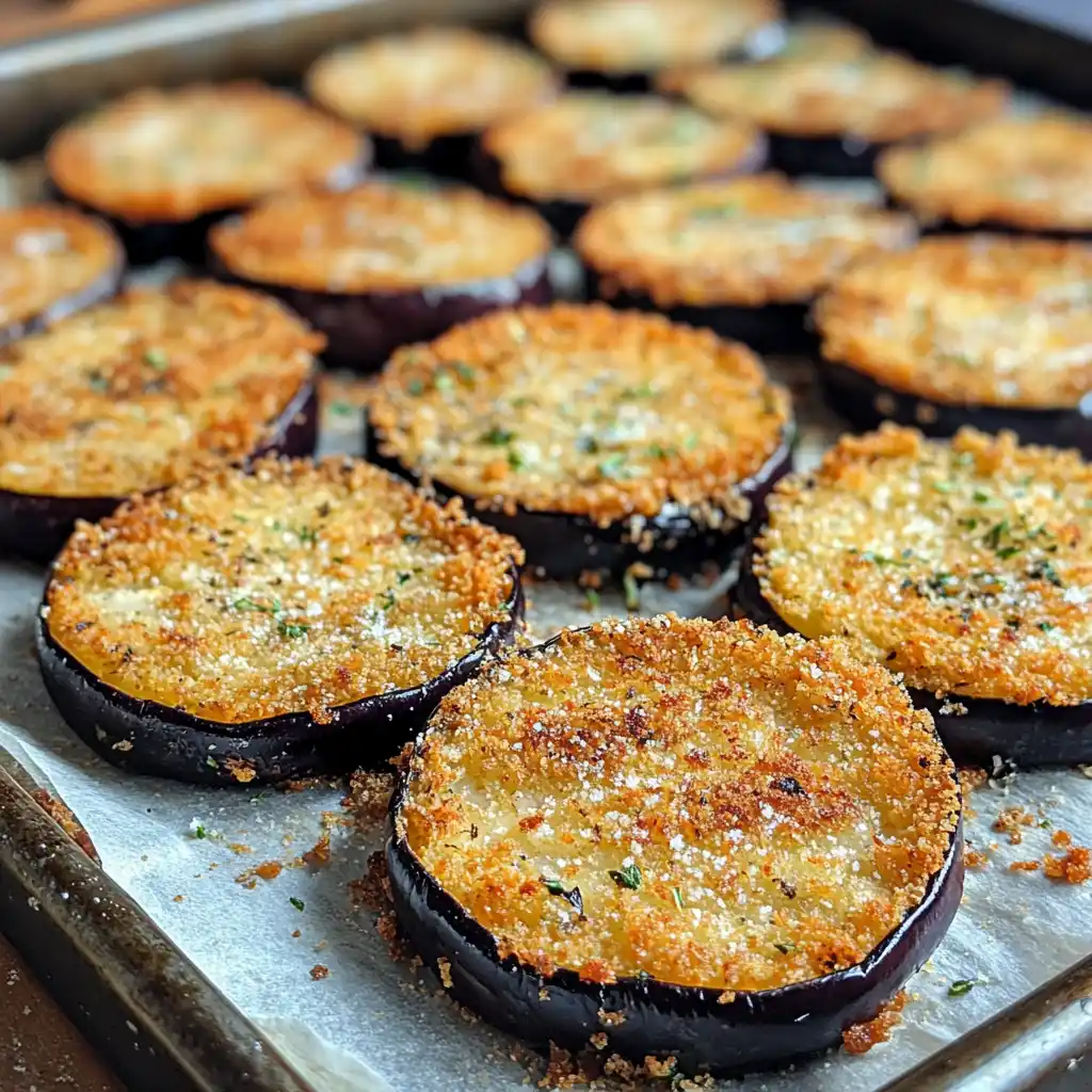 crispy breaded eggplant for keto eggplant parmesan