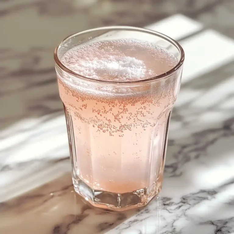 glass of pink salt water showing typical side effects