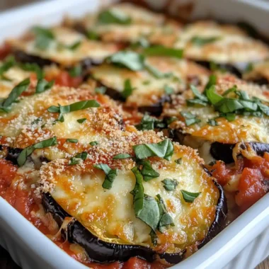 keto eggplant parmesan baked with mozzarella and basil