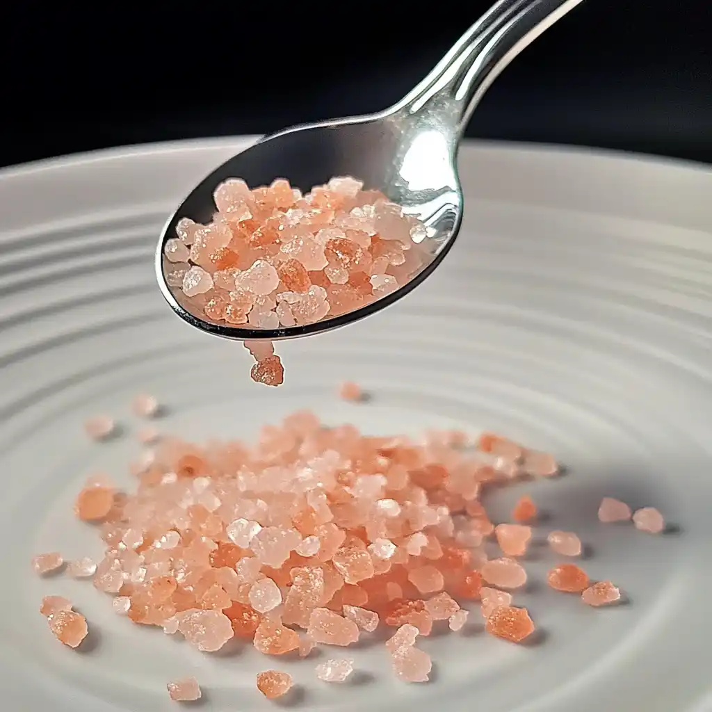 pink Himalayan salt crystals and drink risks