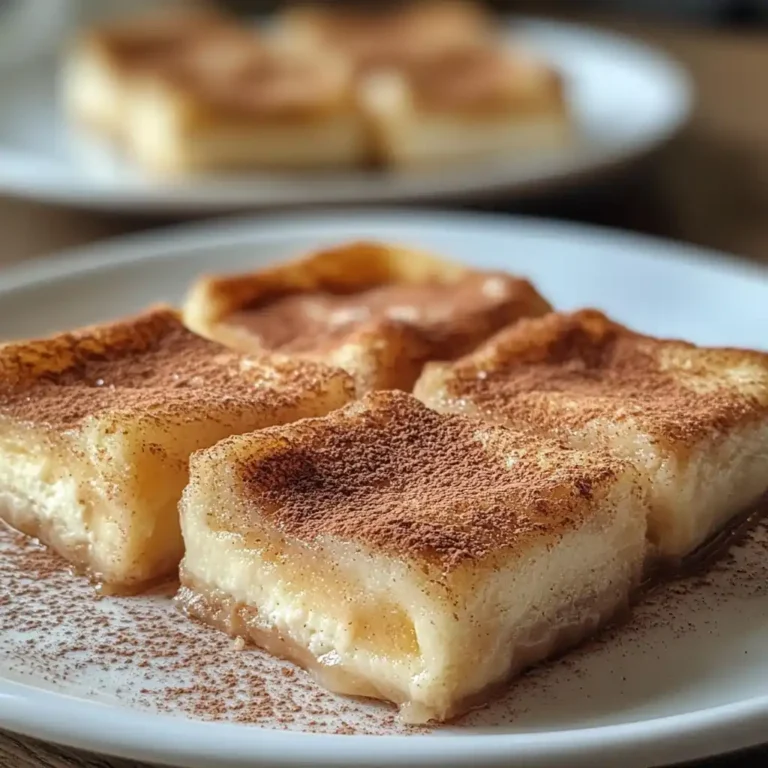 churro cheesecake bars fresh-baked and sliced close-up