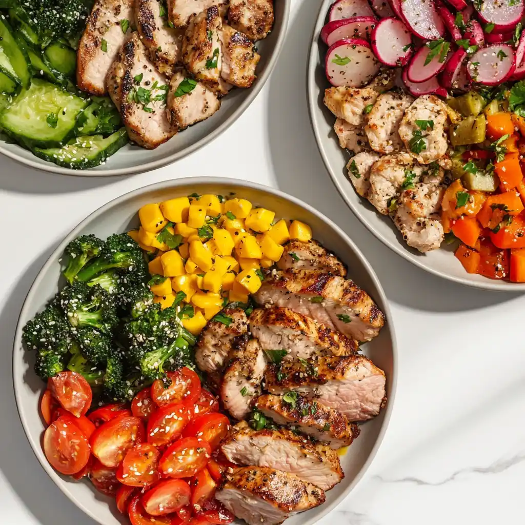 Sample healthy meal prep for the week