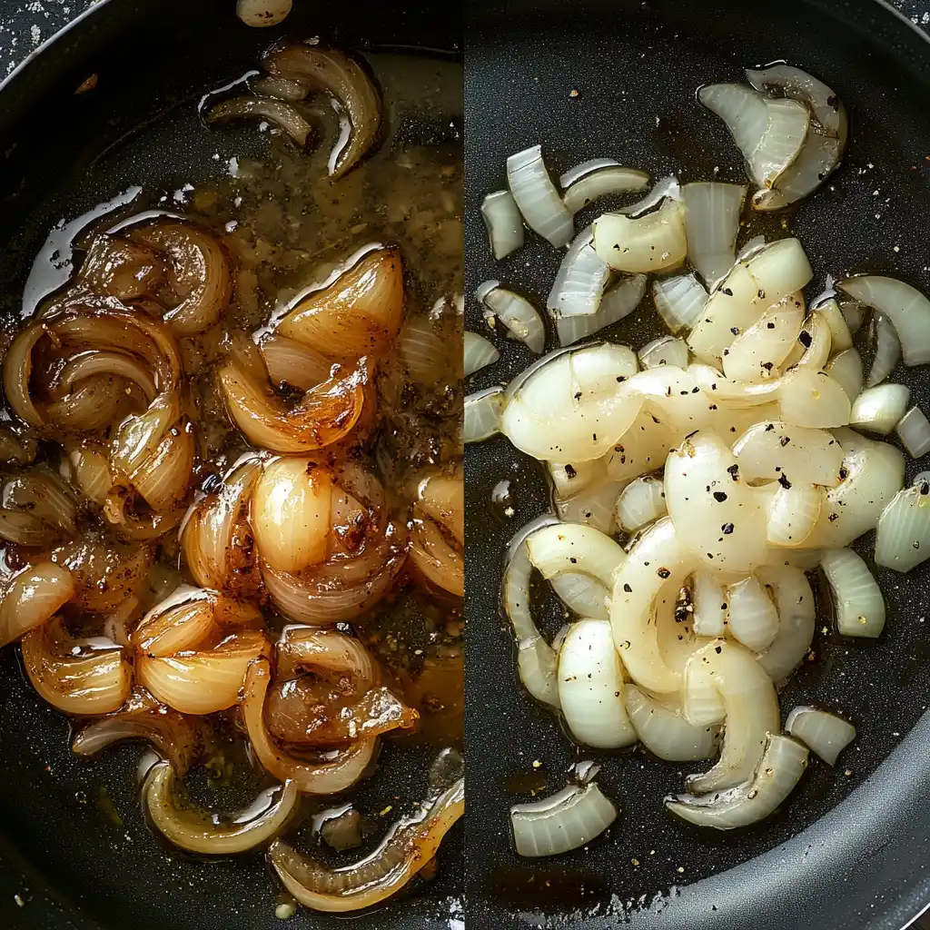 Caramelized onions in butter vs oil vs both