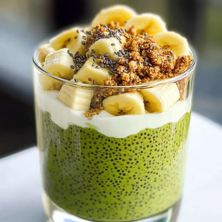 matcha chia pudding recipe with strawberries and mint