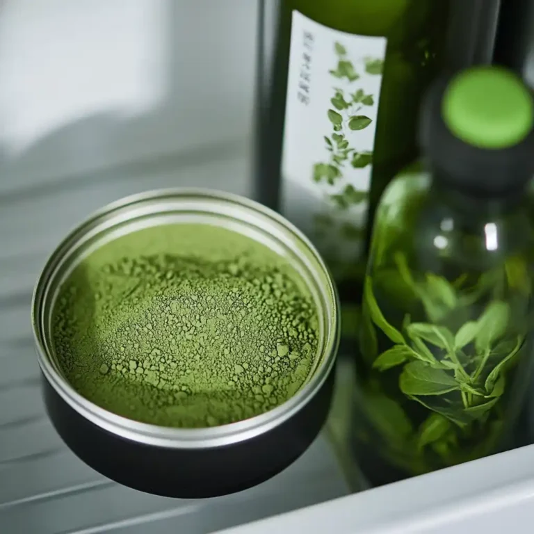 Traditional Japanese matcha tea guide setup with tools