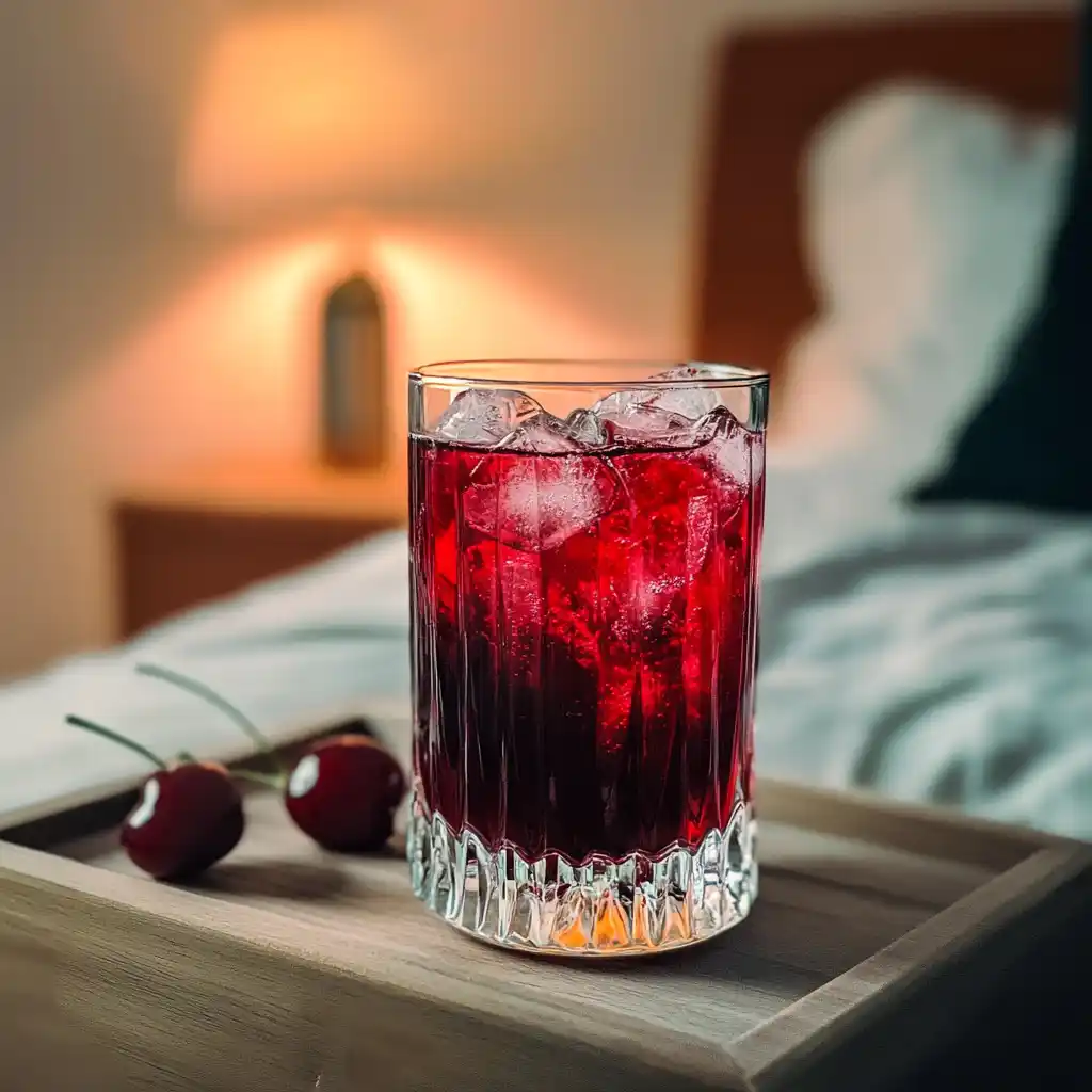 Bedtime routine with sleepy girl mocktail and journal