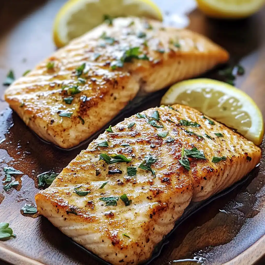Mahi mahi fillets marinated with lemon and herbs ready for grilling