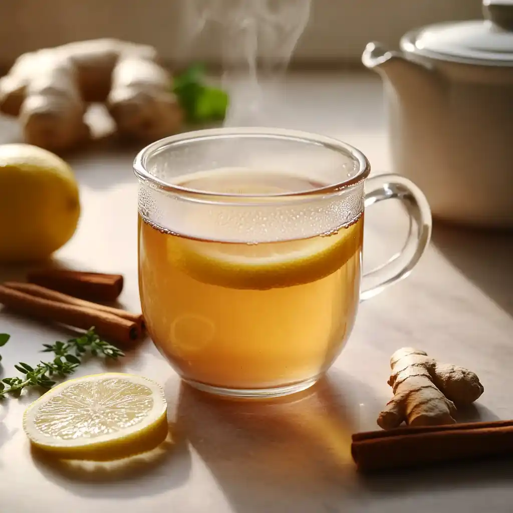 Daily Mounjaro tea ritual with lemon