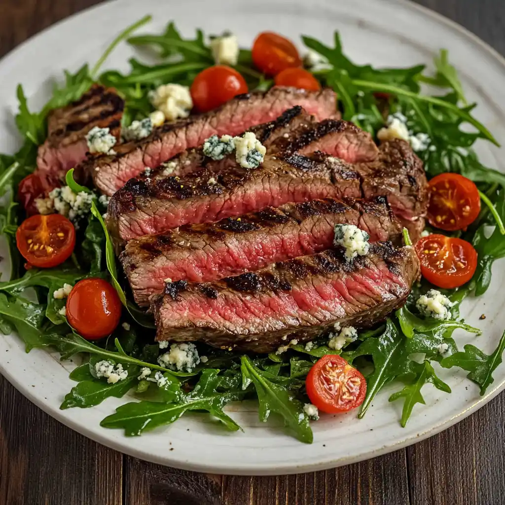 Steak Salad with Grilled Ribeye and Arugula