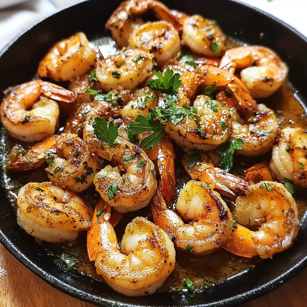 Cajun sautéed shrimp with rice