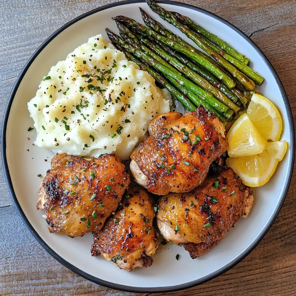 boneless skinless chicken thighs in oven on rack with seasoning