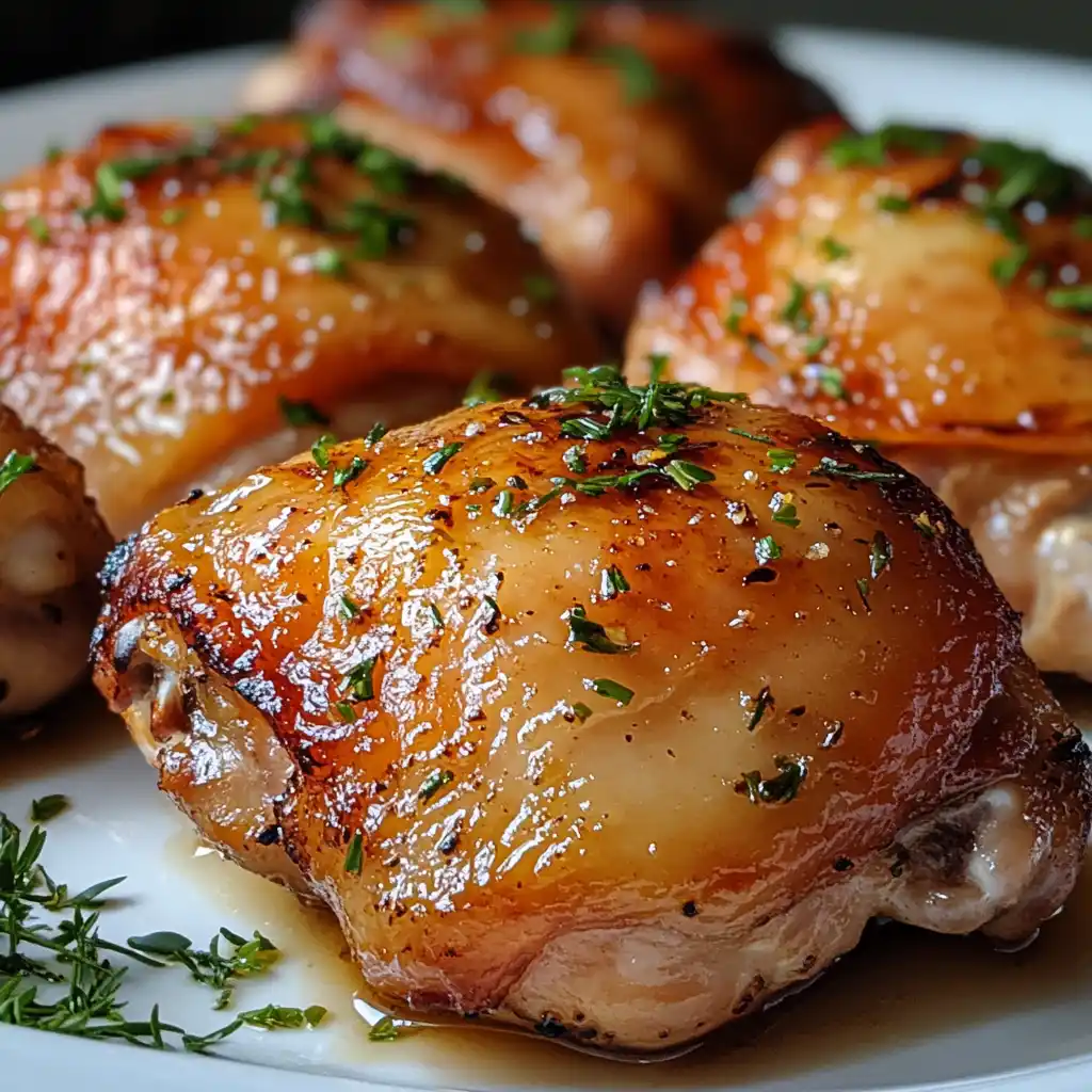 Boneless skinless chicken thigh recipes served hot