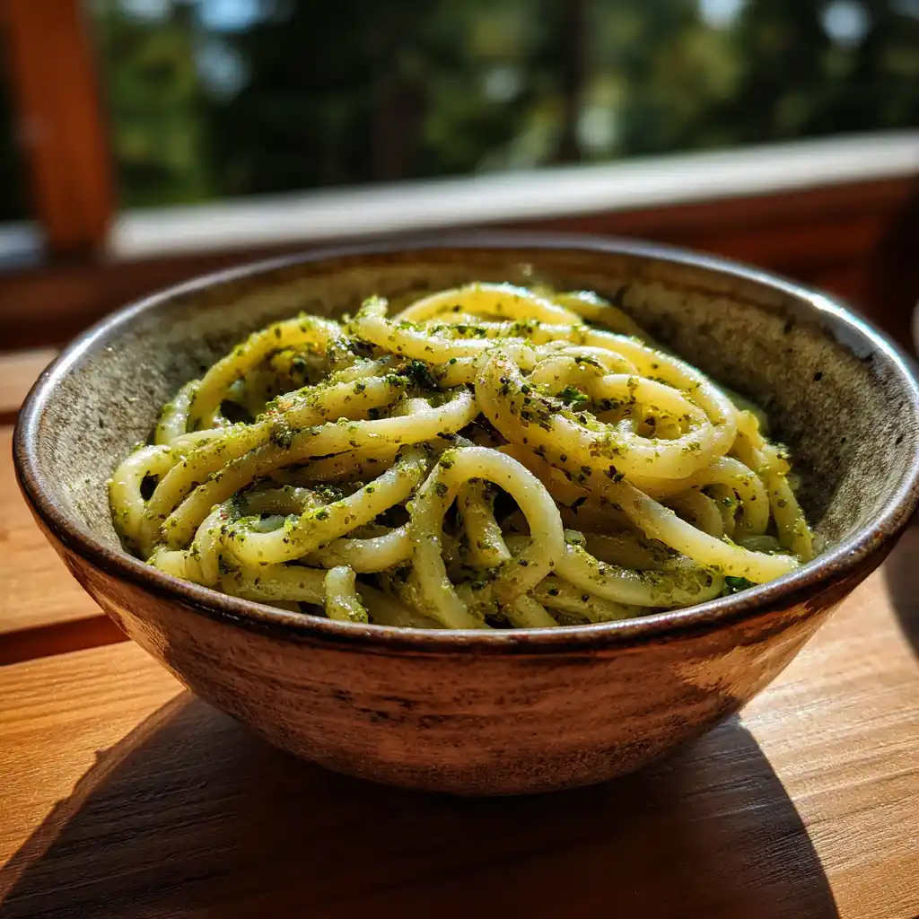 homemade low carb pasta made from almond flour