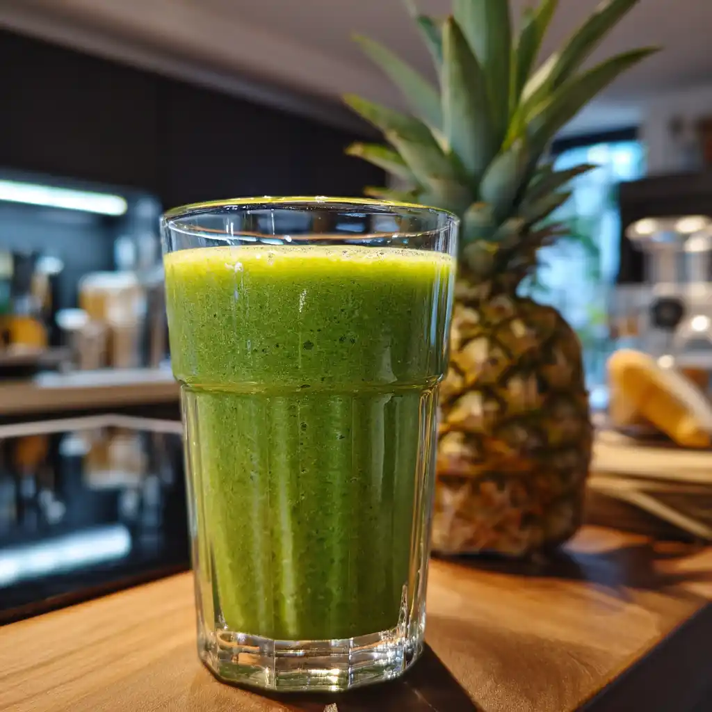 Blending detox smoothie for 7-day cleanse