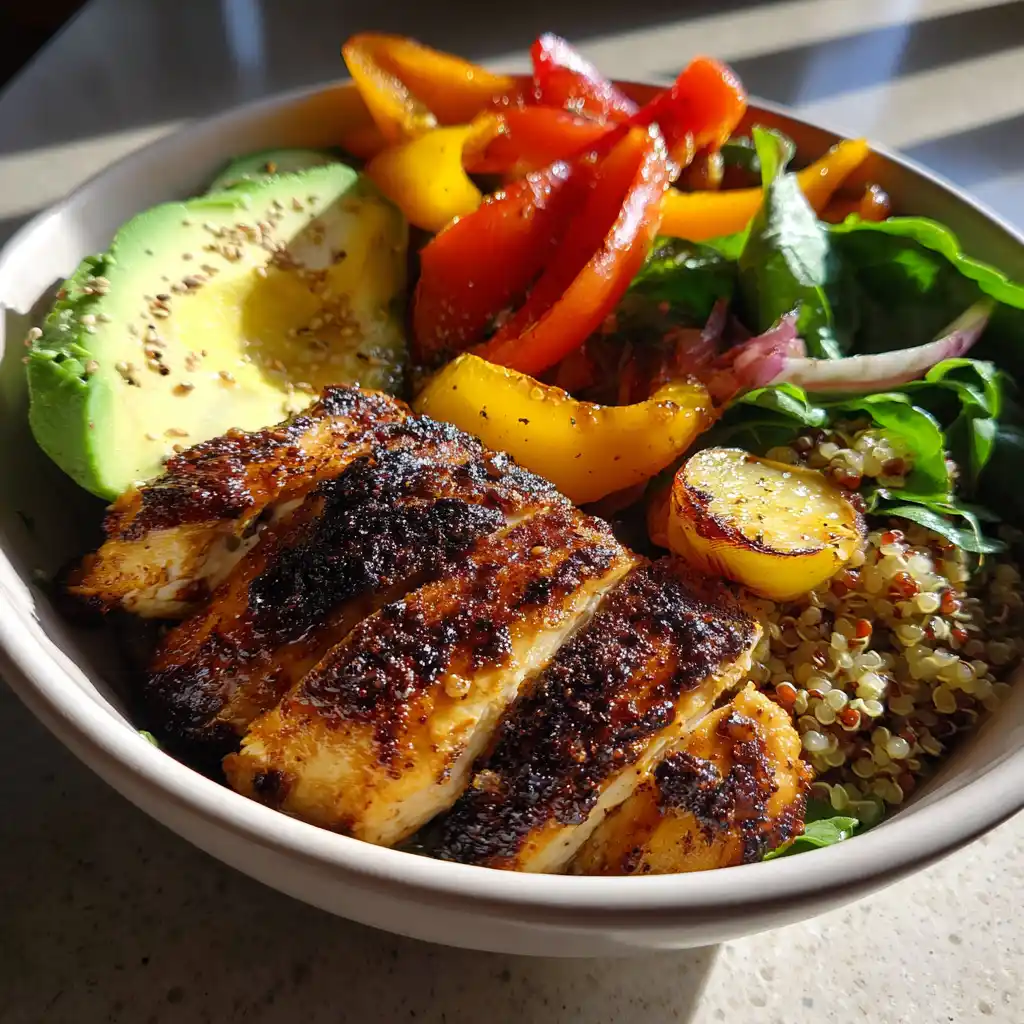 Natural Mounjaro recipe with grilled chicken and vegetables