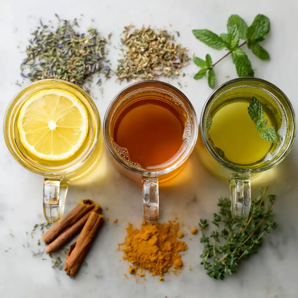 Homemade detox tea recipes with fresh herbs