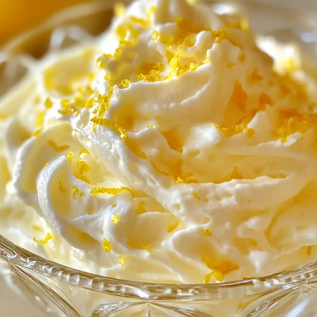 Whipped lemon cream for lemon cream cake recipe