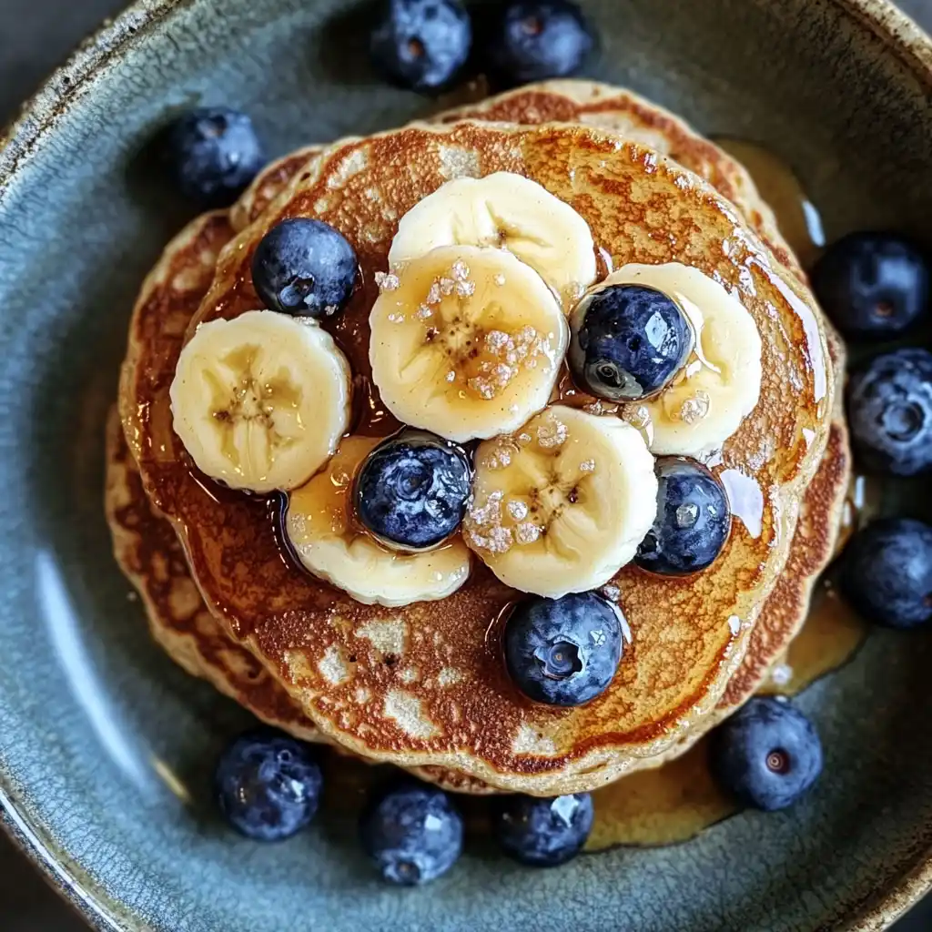 Protein pancakes recipe with banana and almond butter