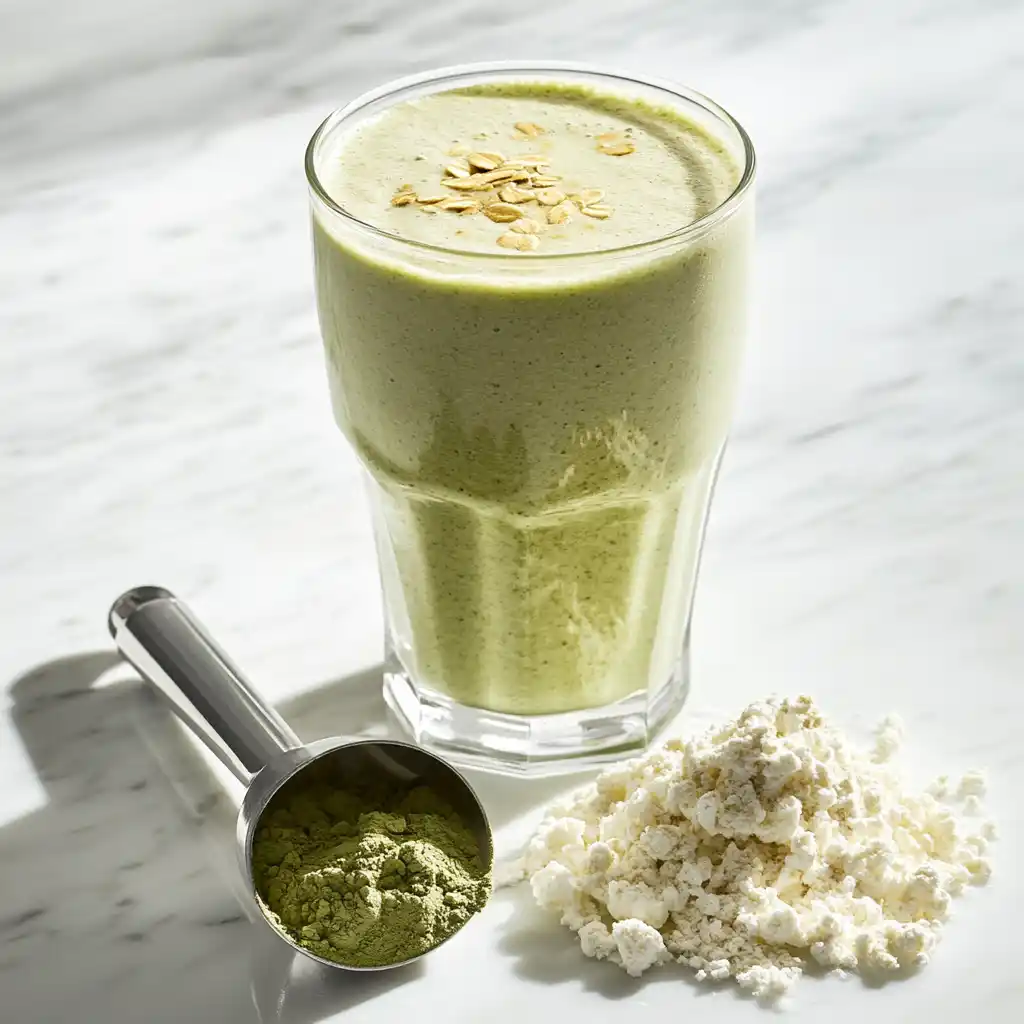Protein-packed matcha green tea smoothie