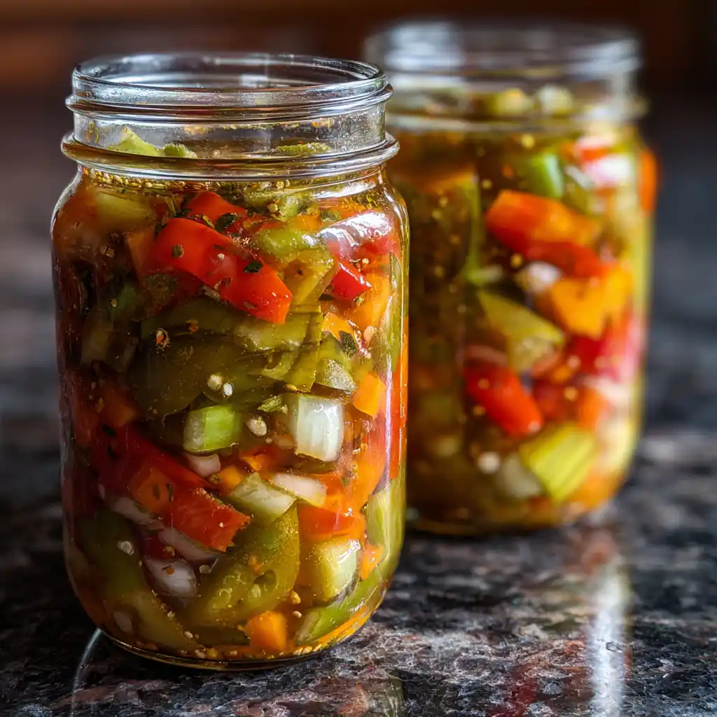 Chicago-style giardiniera in oil-packed jars