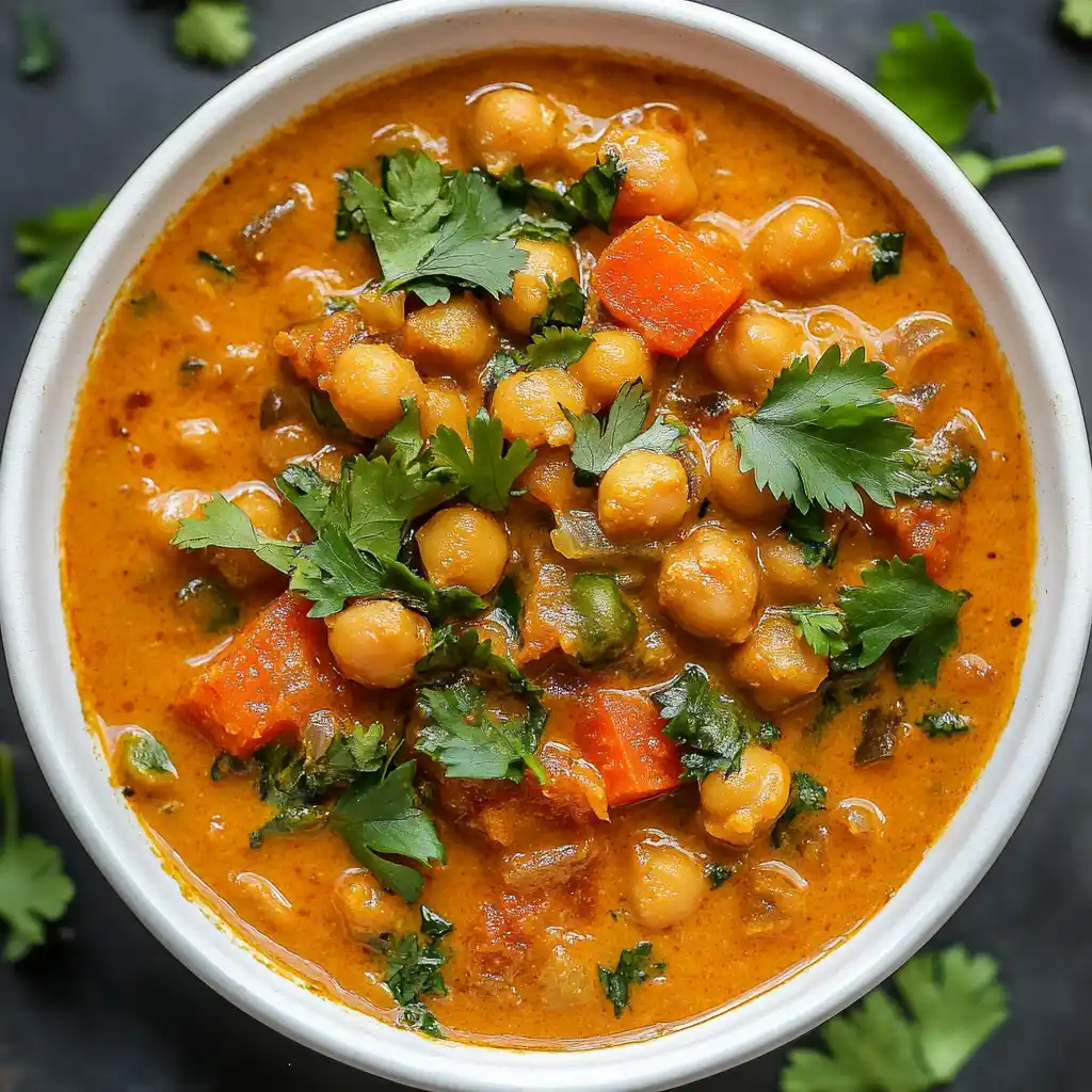 vegan healthy dinner idea chickpea curry