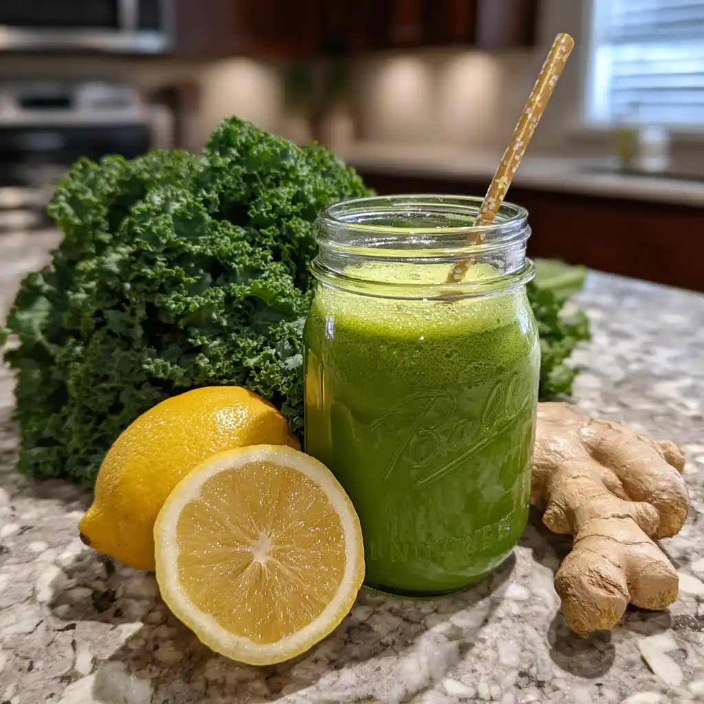 Green detox smoothie for 7-day smoothie detox
