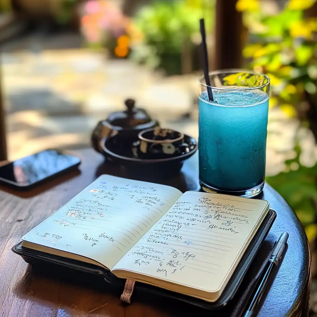 User journal entry about results from blue salt trick recipe