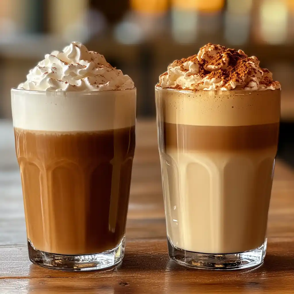 high vs low calorie gingerbread latte