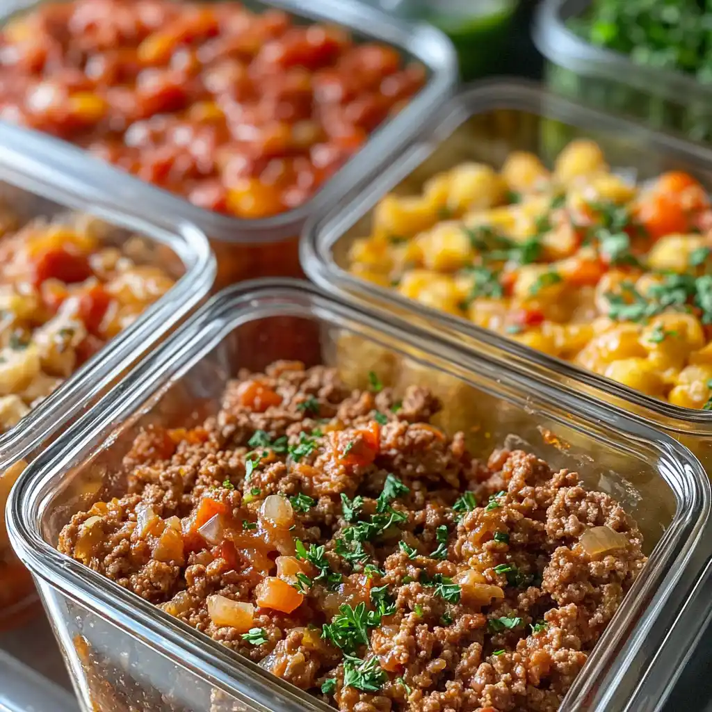 freezer-friendly healthy ground beef meal prep