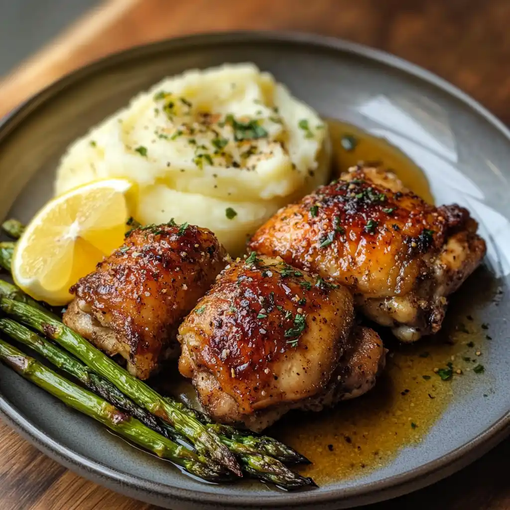 boneless skinless chicken thighs in oven on rack with seasoning