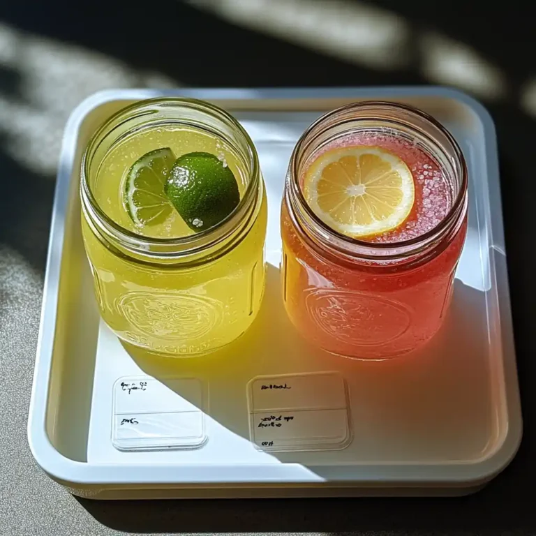Lemon vs lime pink salt drink comparison
