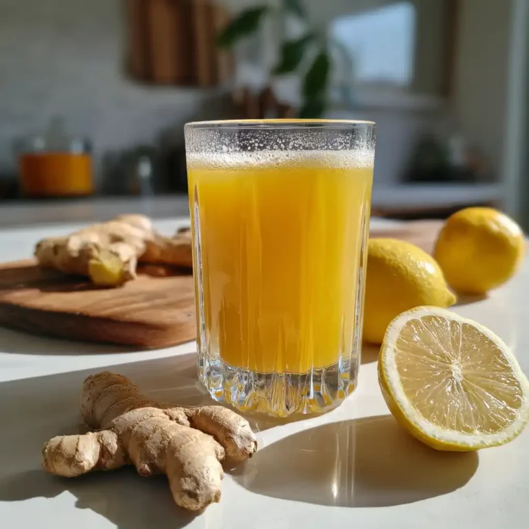 zepbound natural recipe drink with lemon, ginger, and ACV