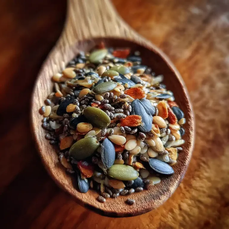 Bariatric seed recipe fat-burning mix in spoon