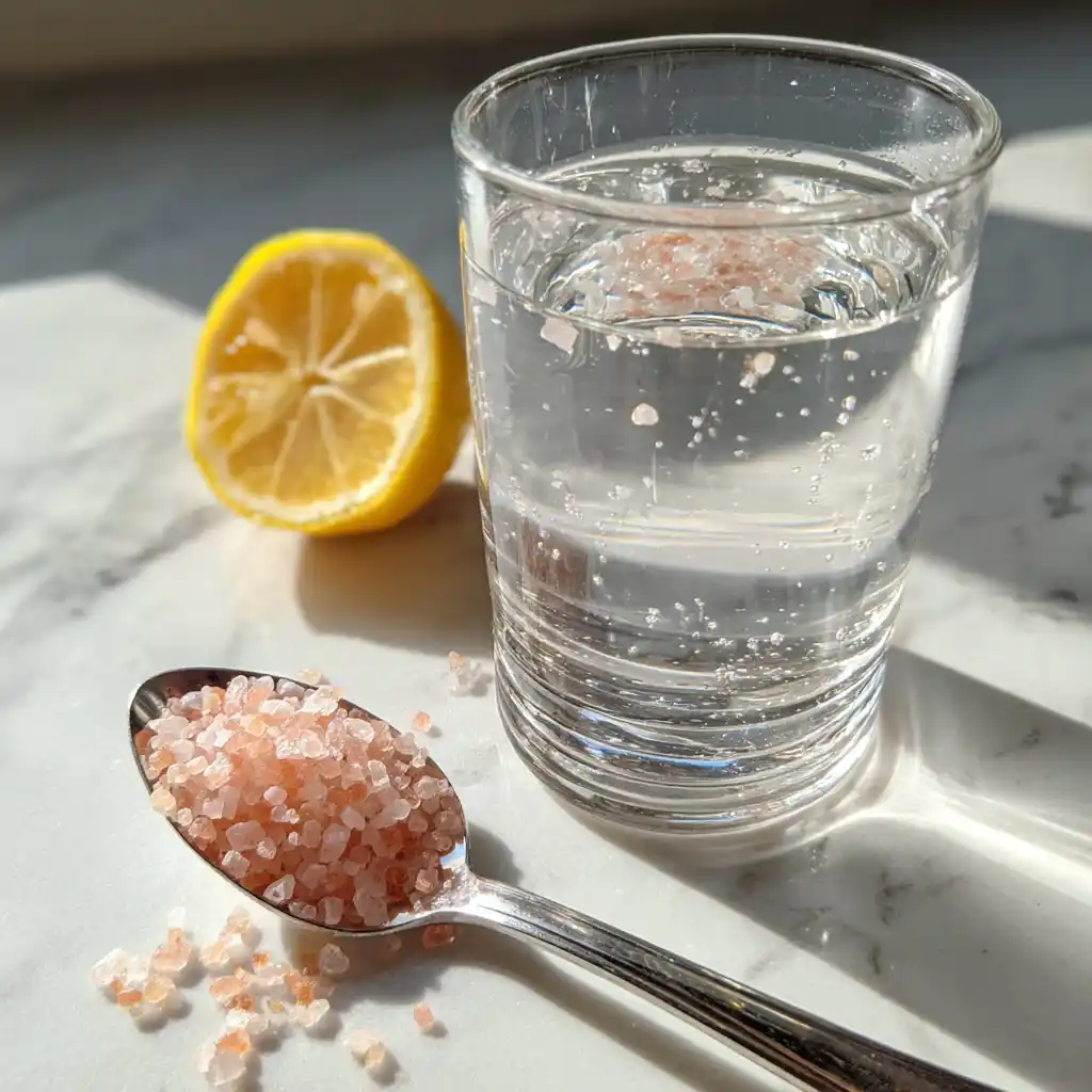 Himalayan pink salt trick recipe morning detox drink