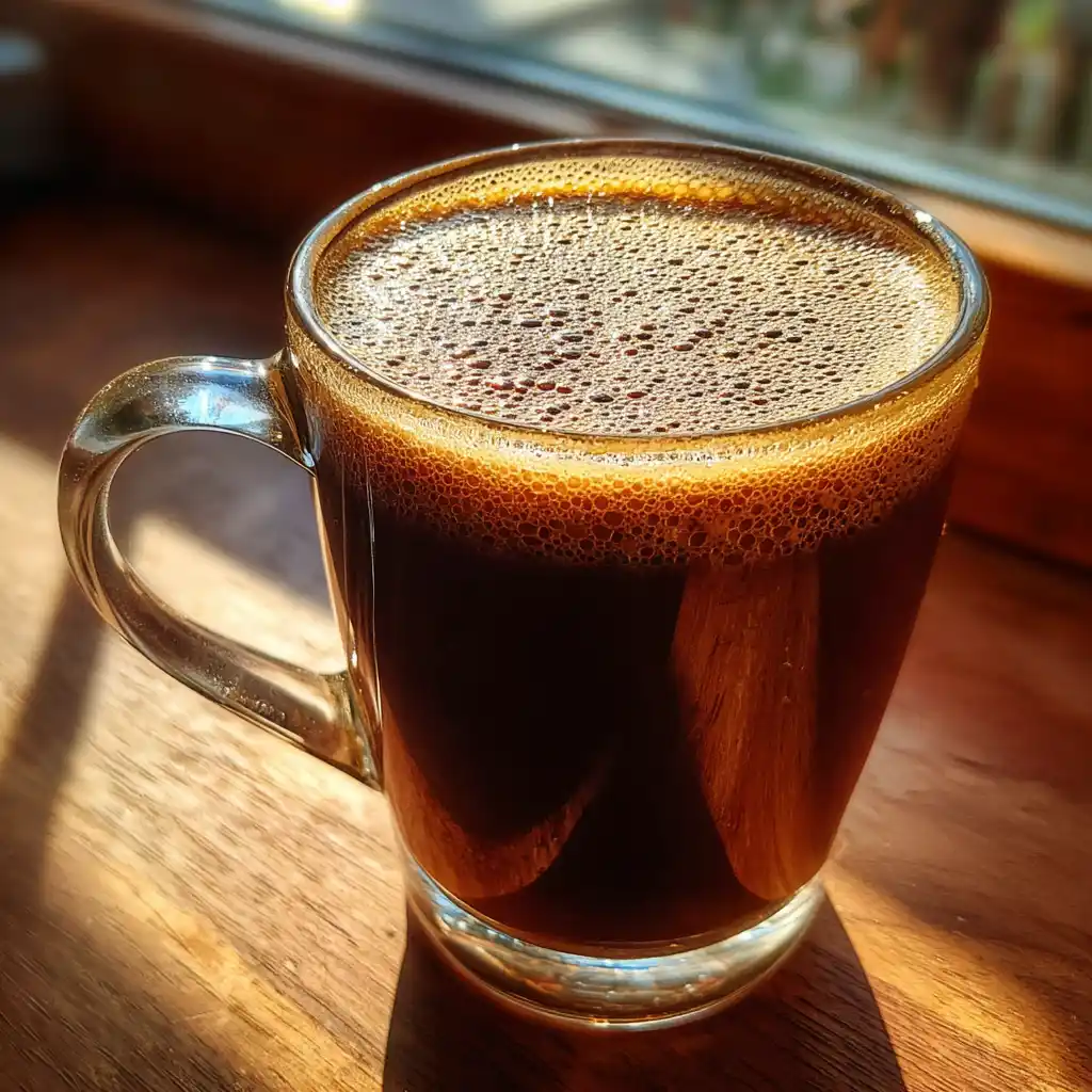 hot buttered prune juice recipe in a warm morning setting